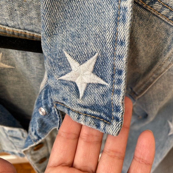 Pistola - Star Embroidered Denim Jacket - Small - Picture 6 of 10